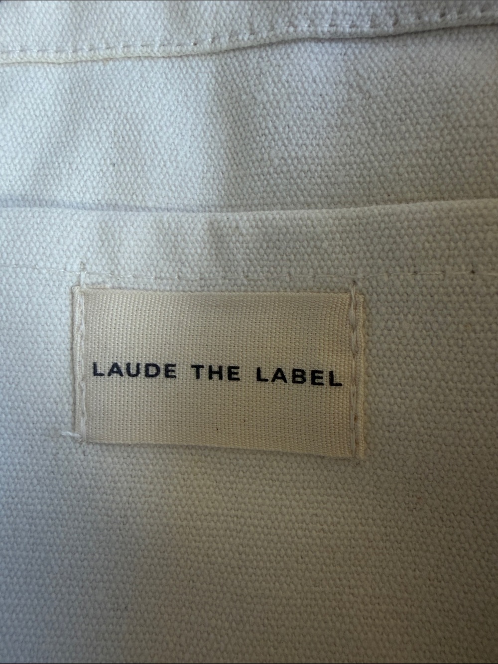 LAUDE the Label Organic Cotton Convertible Backpack Bag - Like New - Picture 2 of 10